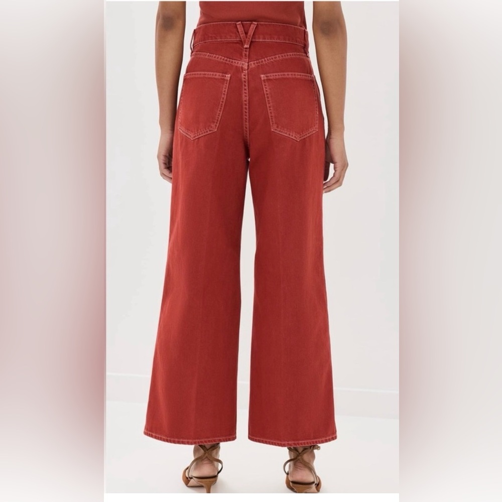 Veronica Beard Taylor Cropped Wide-Leg Jean 28 - Picture 2 of 13